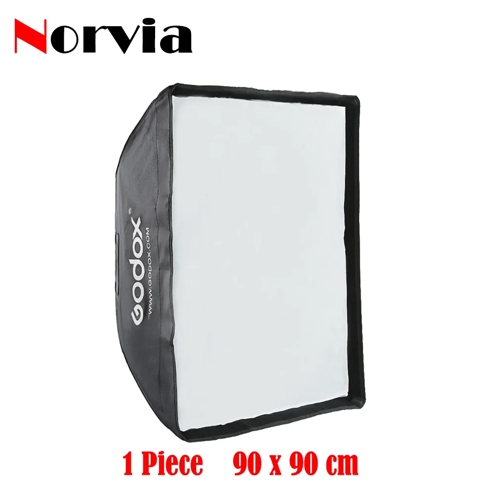 Godox 90x90 см фотостудия фотография прямоугольный софтбокс Bowens подключение Speedlite