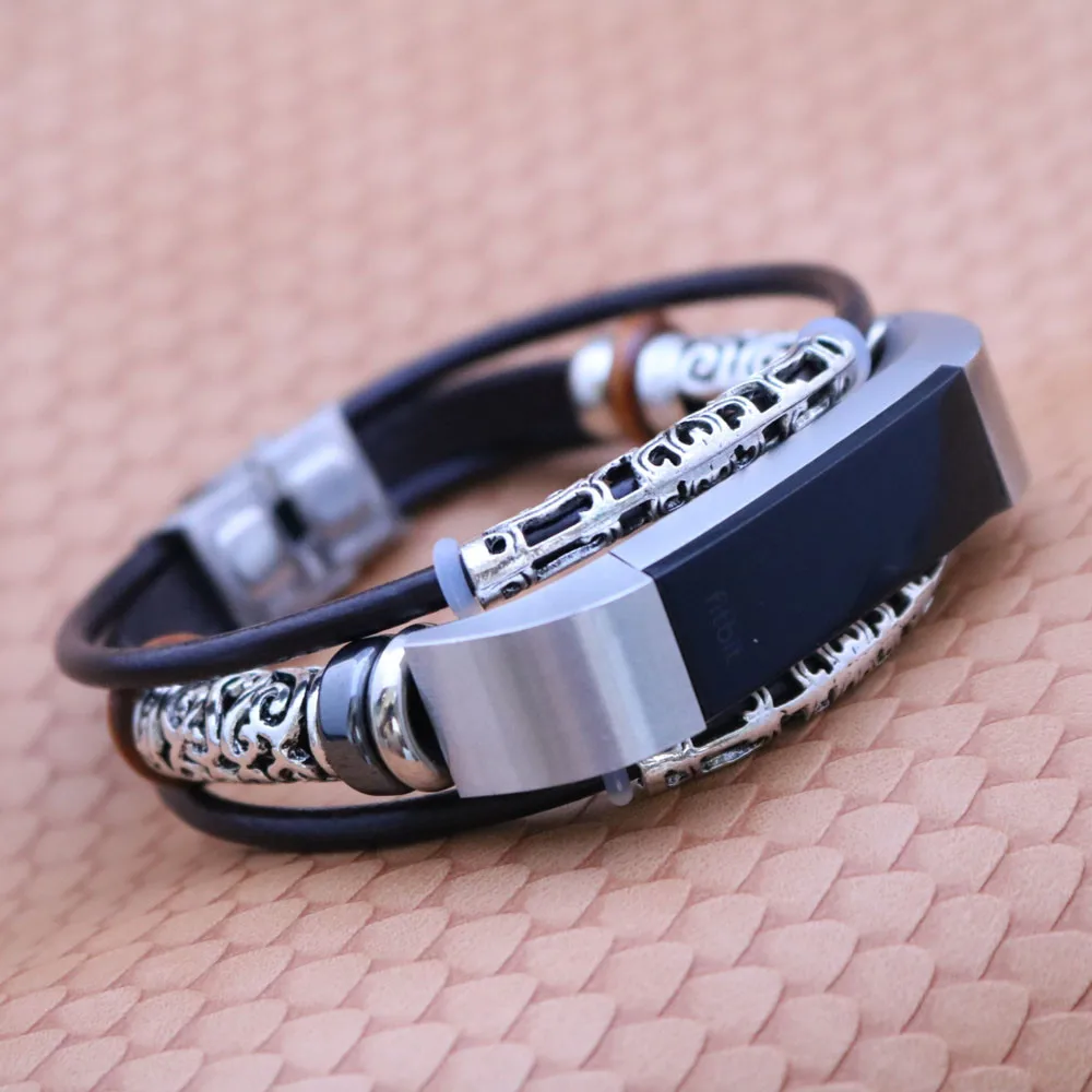Hiperdeal Новое поступление 2017 года замена Мода кожаный браслет ремешок для Fitbit Alta