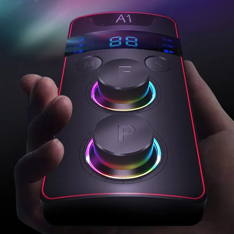 Universal live sound card Set mobile phone bluetooth computer karaoke microphone K song dedicated Android iOS audio conditioner |