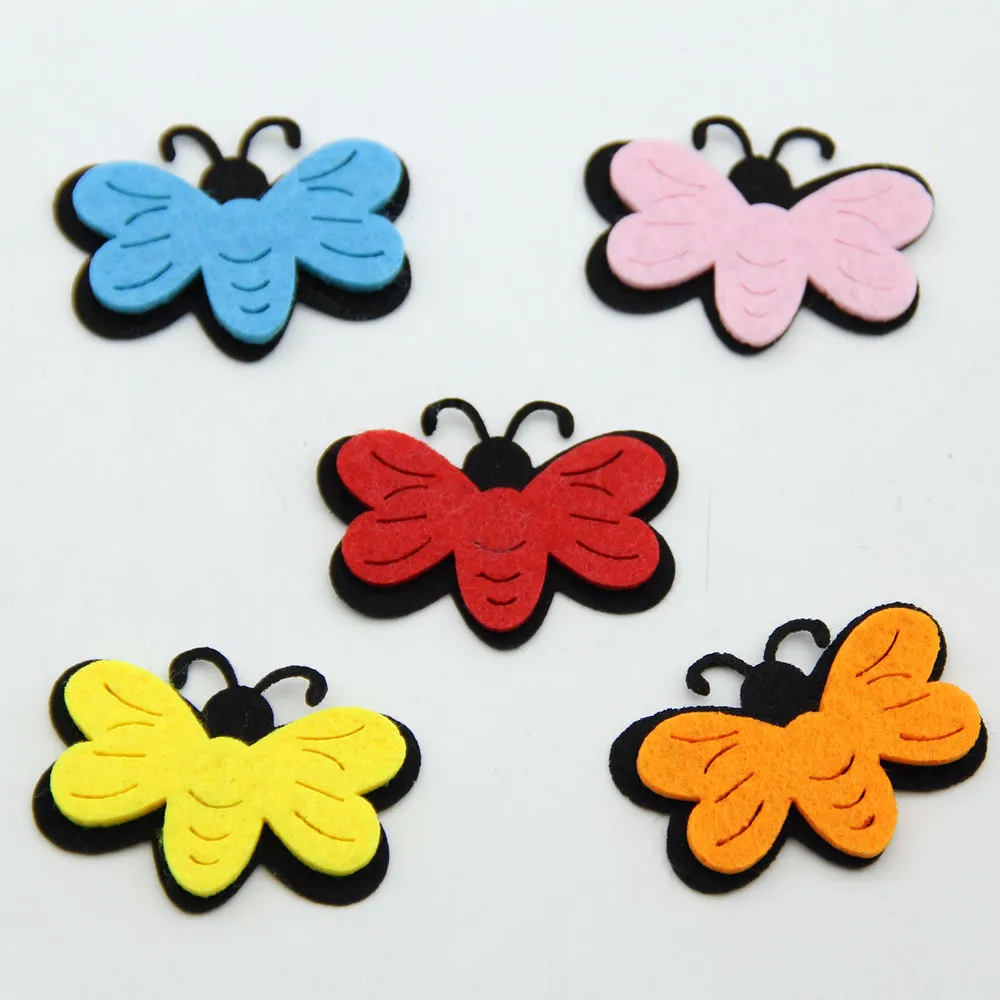 5 шт. войлочная Нетканая стена детской комнаты пчела DIY Украшение стикер для