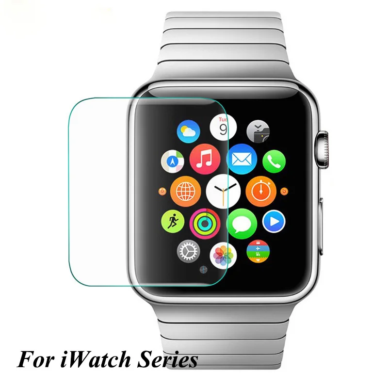 Закаленное стекло + чехол из ТПУ для Apple Watch Аксессуары 42 мм 38 iWatch Series 3 2 1 Защитная