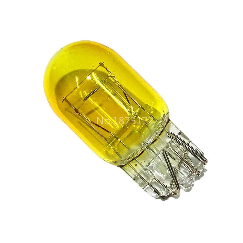 4 шт. 580 7443 1891 W21/5W T20 W3x16q XENON HID 3000K желтая автомобильная лампа 12 В 21/5 Вт аналогичная