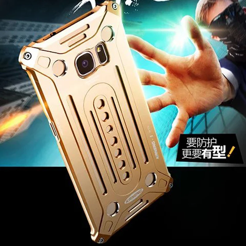 Высокое качество металла Алюминий рамка чехол Coque бронированный жесткий