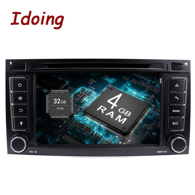 Idoing Android9.0/4G ram/32G rom/8 Core/2Din для Volkswagen Touar быстрая загрузка автомобильный DVD мультимедийный плеер авторадио HD емкостный