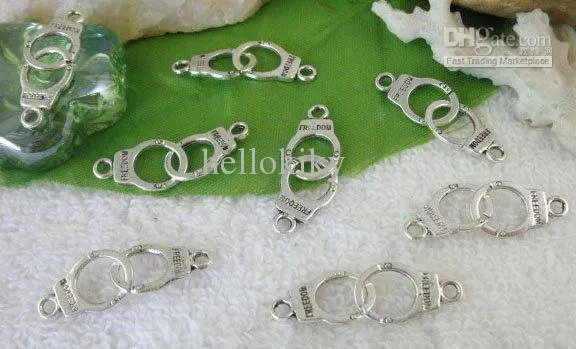 Коннектор для наручников из тибетского серебра A10141 450 шт.|connector links|tibetan silver