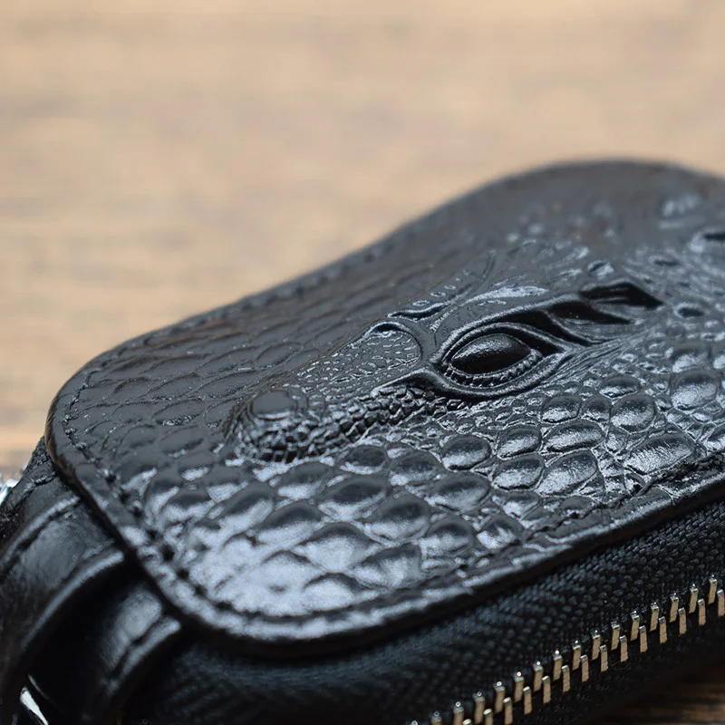WESTCREEK бренд в стиле ретро из натуральной кожи с узором крокодиловая кожа мужские