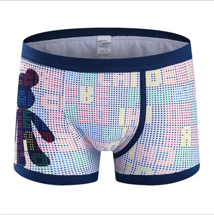 Cueca/боксеры с героями мультфильмов, хлопковое Брендовое нижнее белье для молодых мужчин, мужские трусы, мужское нижнее белье с Суперменом, мужские сексуальные трусы с суперменом - Цвет: 050