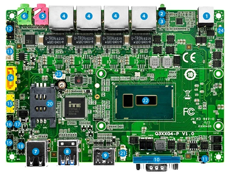 Мини-ПК Kansung с 4 гигабитными NIC Sophos Untangle Linux Celeron 3215U безвентиляторный прибор x86 микро компьютер мини ПК