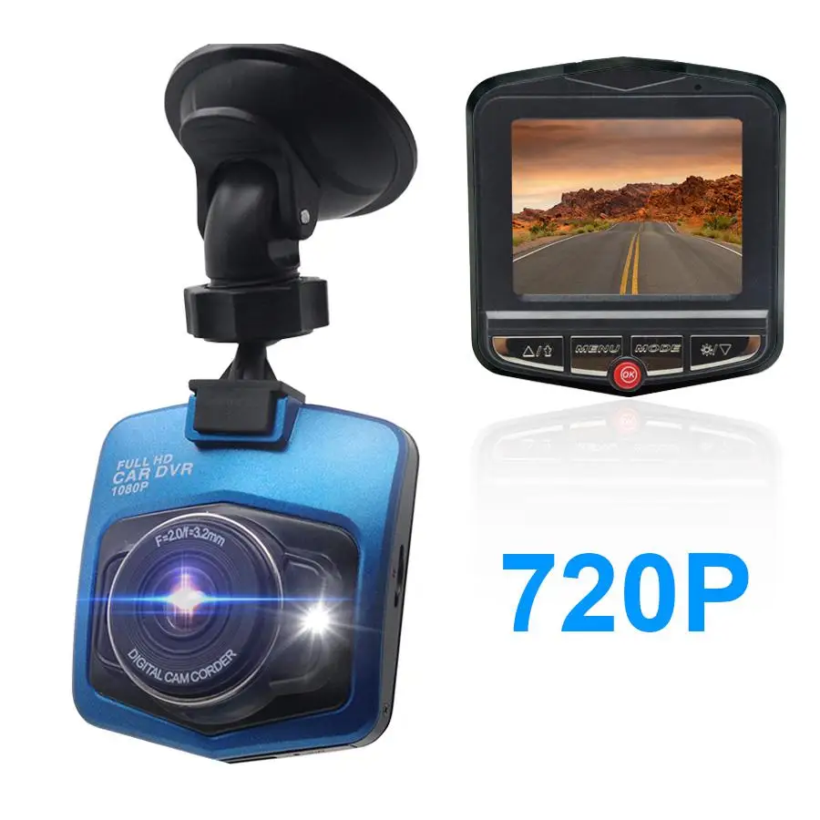 Лучшая мини Автомобильная камера Dashcam Avtoregistrator Dashcamera Full HD 1080P видео регистратор DVR рекордер Dash Cam - Название цвета: 720 blue