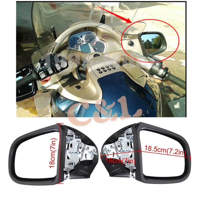 Хромированная фотолампа для BMW K1200 K1200LT K1200M 1999 2000 2008 03 04 05 06 07|mirror candle|mirror decormirror glass
