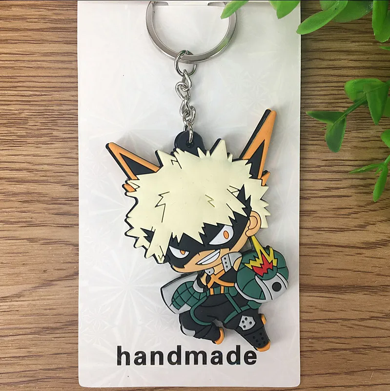 Экшн Deku фигурка ПВХ двустороннее кольцо для ключей Pandent Toys 7 шт./компл. брелки My Hero