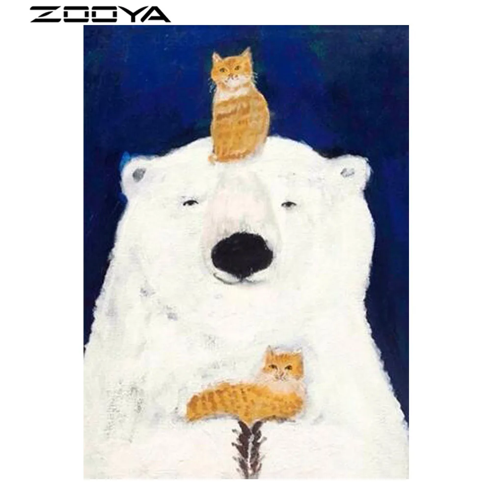 ZOOYA 100% полная квадратная вышивка крестиком Алмазная Стразы 5D Diy алмазная живопись