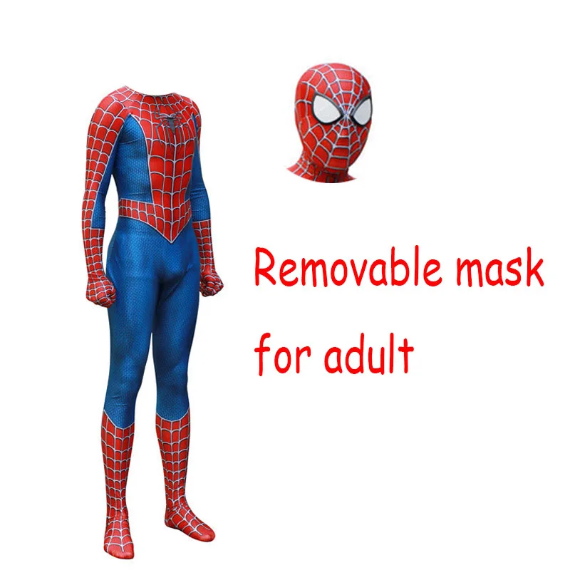For adult Костюм паука: вдали от дома Raimi Spider Hybrid Spider Spiderman Косплей Костюм Zentai боди костюм костюмы на Хэллоуин для детей и взрослых - Цвет: For adult