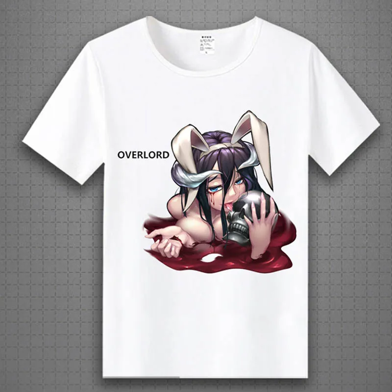 Cosroad Overlord футболка Ainz Ooal платье Косплей Костюм Albedo взрослая с коротким рукавом