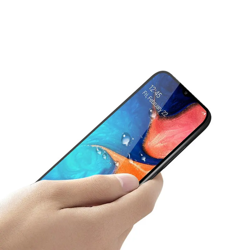 9H полное клеевое покрытие закаленное стекло Защита экрана для Samsung Galaxy A20 SM A205F/D A30