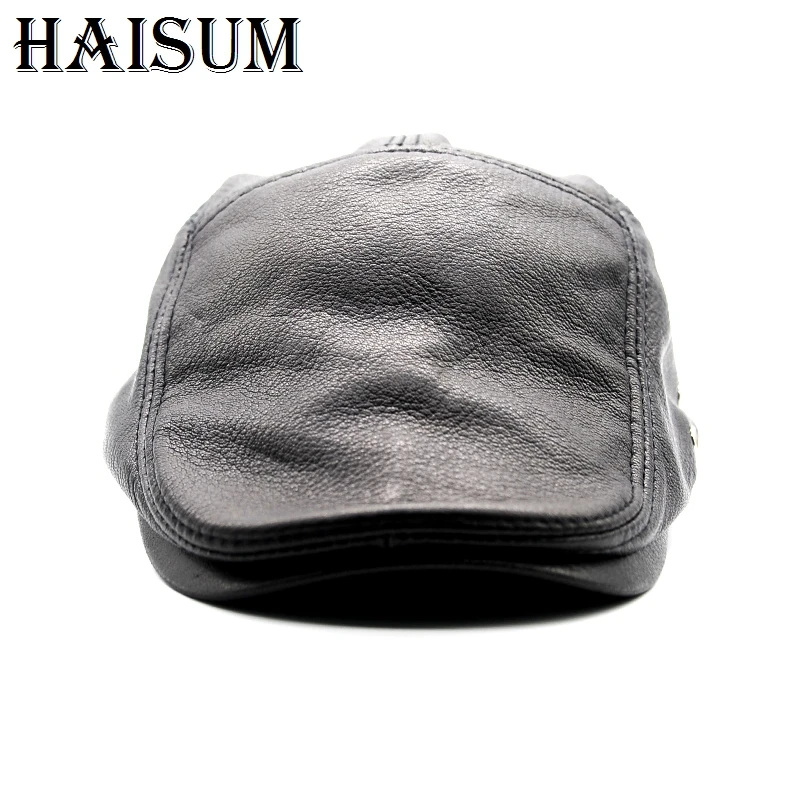 Распродажа 2018 новая брендовая модная кепка из натуральной кожи для мужчин