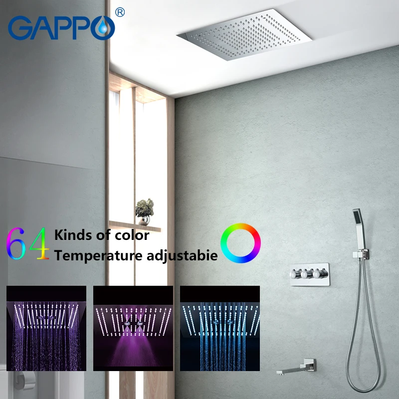 GAPPO смеситель для душа LED водопад набор ванной настенный grifo ducha|Смесители душа| |