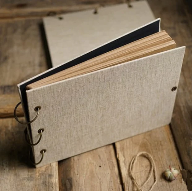 Пустой льняной обруч регулируемый DIY Выпускной альбом фотоальбом ручной работы