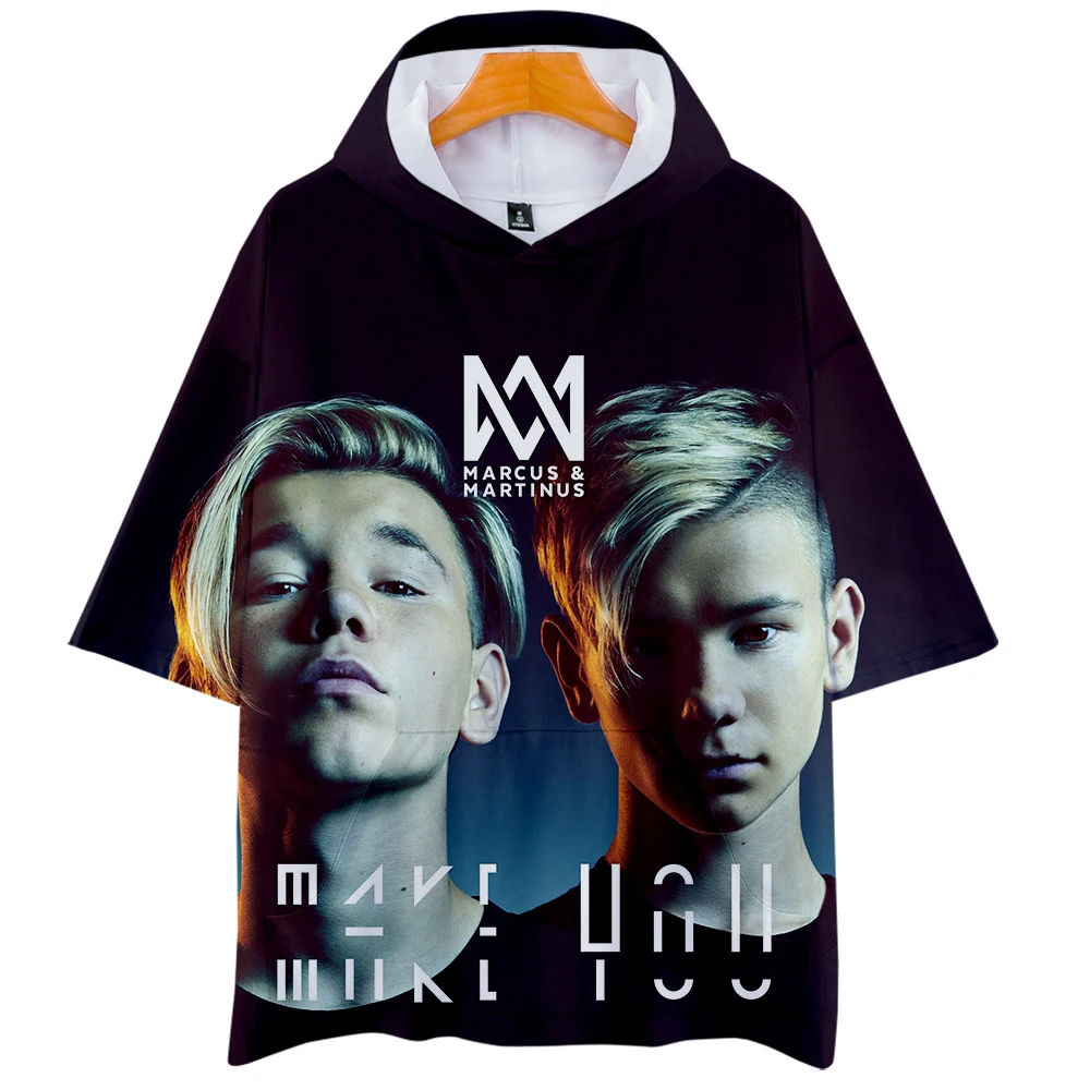 Marcus & Martinus 3D печатных с капюшоном и изображением героев мультфильмов для