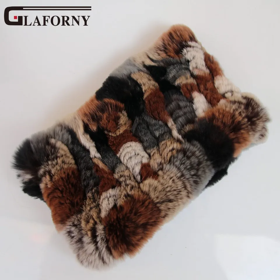Glaforny, вязаный шарф из кроличьего меха, кольцо,, настоящий кролик рекс, повязки для волос, женская зимняя мода, меховое ожерелье, 35 цветов