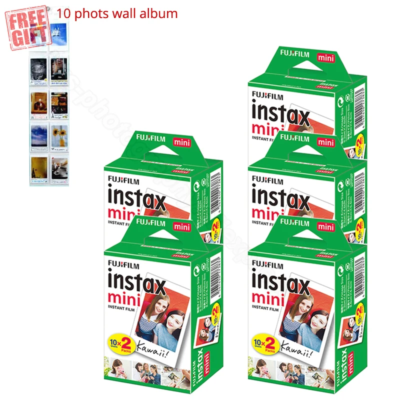 Fujifilm Instax Mini 11 белая пленка + Бесплатный настенный пакет для Instant 9 8 7s 70 90 25 50s камера