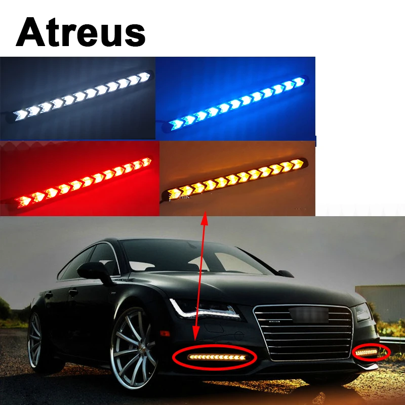 Atreus 2X автомобиля с желтым рулевого Туман Дневной свет поворотники светодиодный