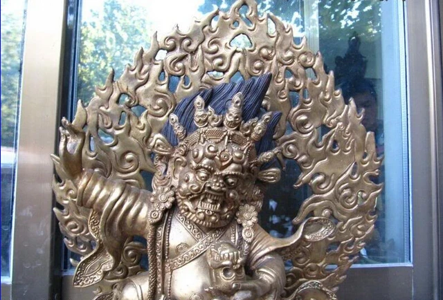 USPS в США S0366 16 фото старая бронзовая медная позолота Vajrapani тибетский буддийский