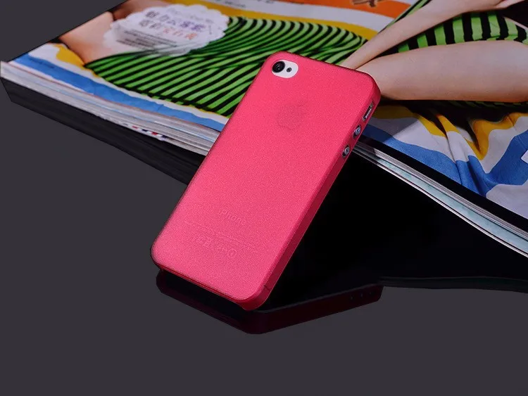 Ультратонкий матовый прозрачный чехол 0 3 мм для iPhone 4S пластиковый телефона