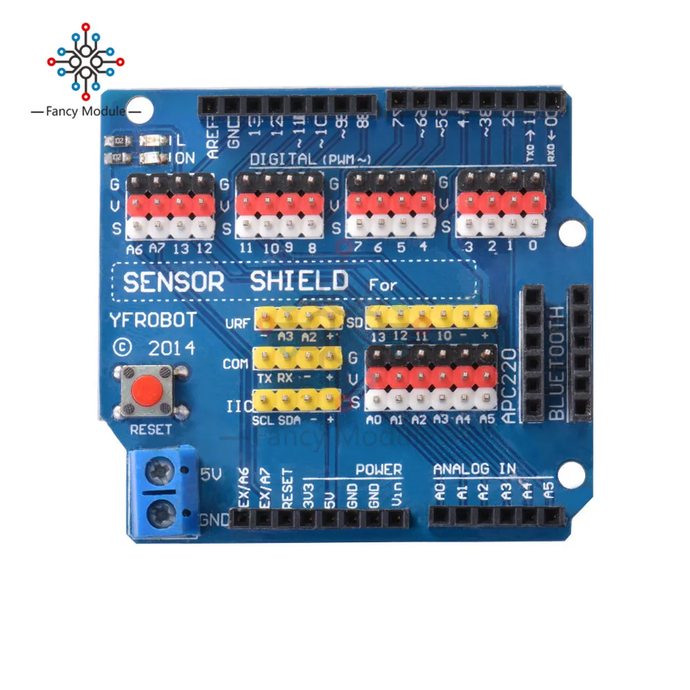Щит расширительной платы с датчиком V5 щит для электрического модуля Arduino UNO R3