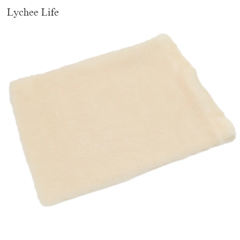 Lychee Life Простой DIY ручной работы имитация меха мягкая ткань для домашнего текстиля