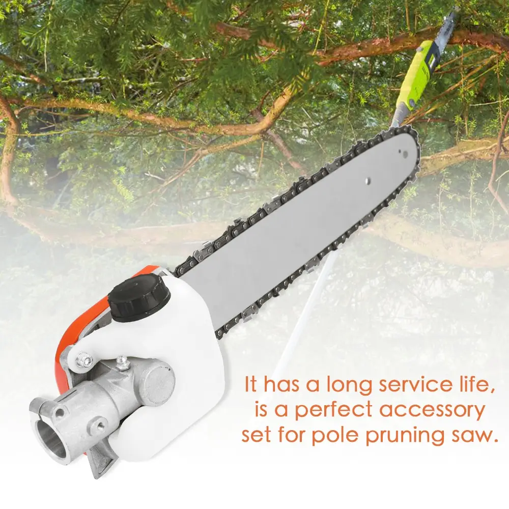 

Chainsaw Gear Gearbox + Guide Plate + Chain Set Saw Trimmer Connector Pole Pruning Saw Universal Accessories Woodworking Tool