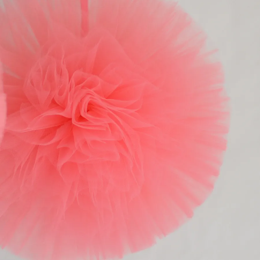 Набор помпонов из кораллового тюля/украшения для свадебвечерние НКИ|pom pom|pom pom setpom