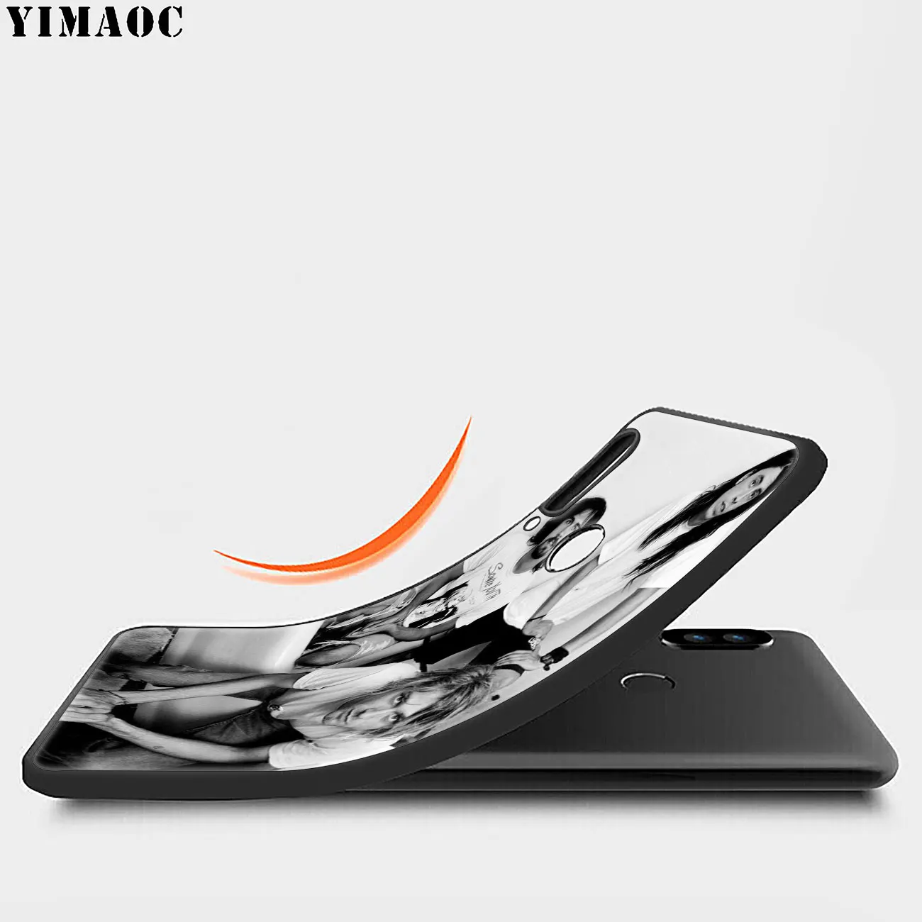 Мягкий силиконовый чехол YIMAOC Nirvana Kurt Cobain для Huawei Honor 20 Pro 8C 8X 8 9 9X 10 Lite 7X 7A черный