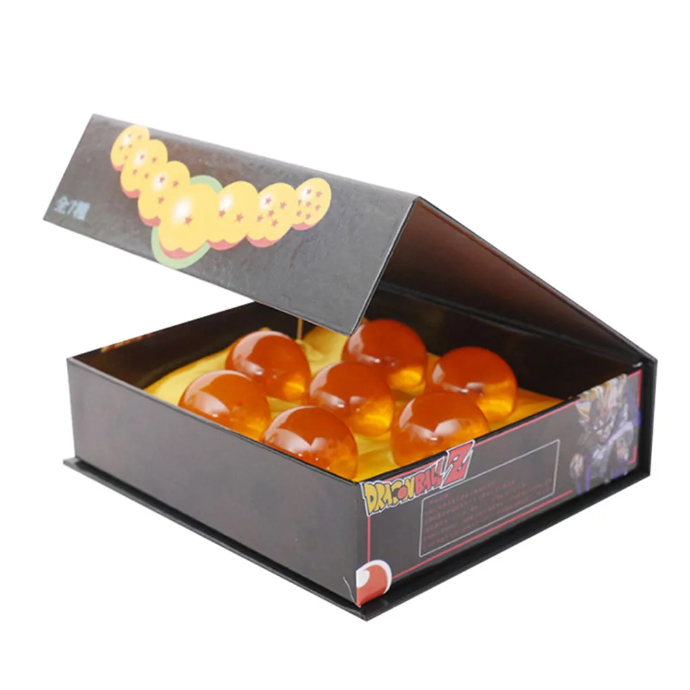Горячая Аниме Драконий жемчуг зет 3,5 см Реплика Dragon Ball Z Dragon Ball Shenron хрустальный шар 7 шт. с подарочной коробкой роскошные коллекции