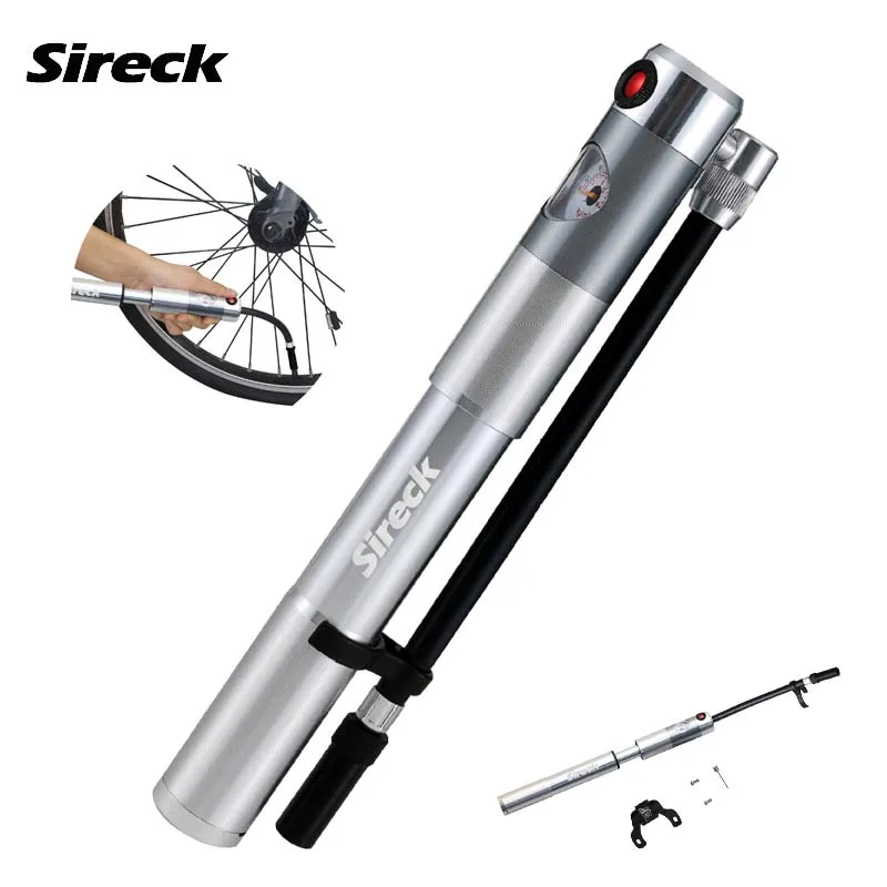 Портативный велосипедный мини-насос Sireck 210Psi высокой мощности из алюминиевого