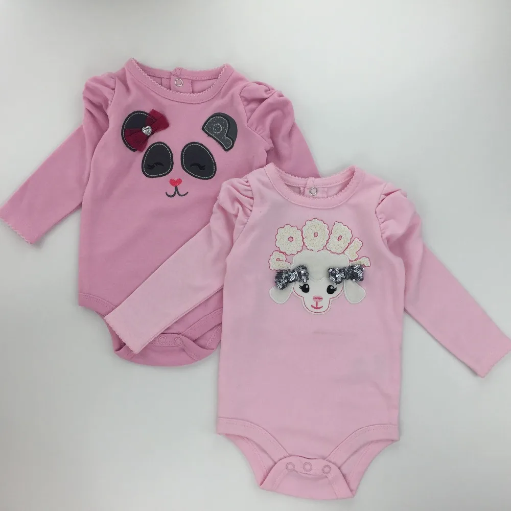 Л. MY. КУ Новорожденный Девочка С Длинным Рукавом боди Clothing Розовый Весна Осень