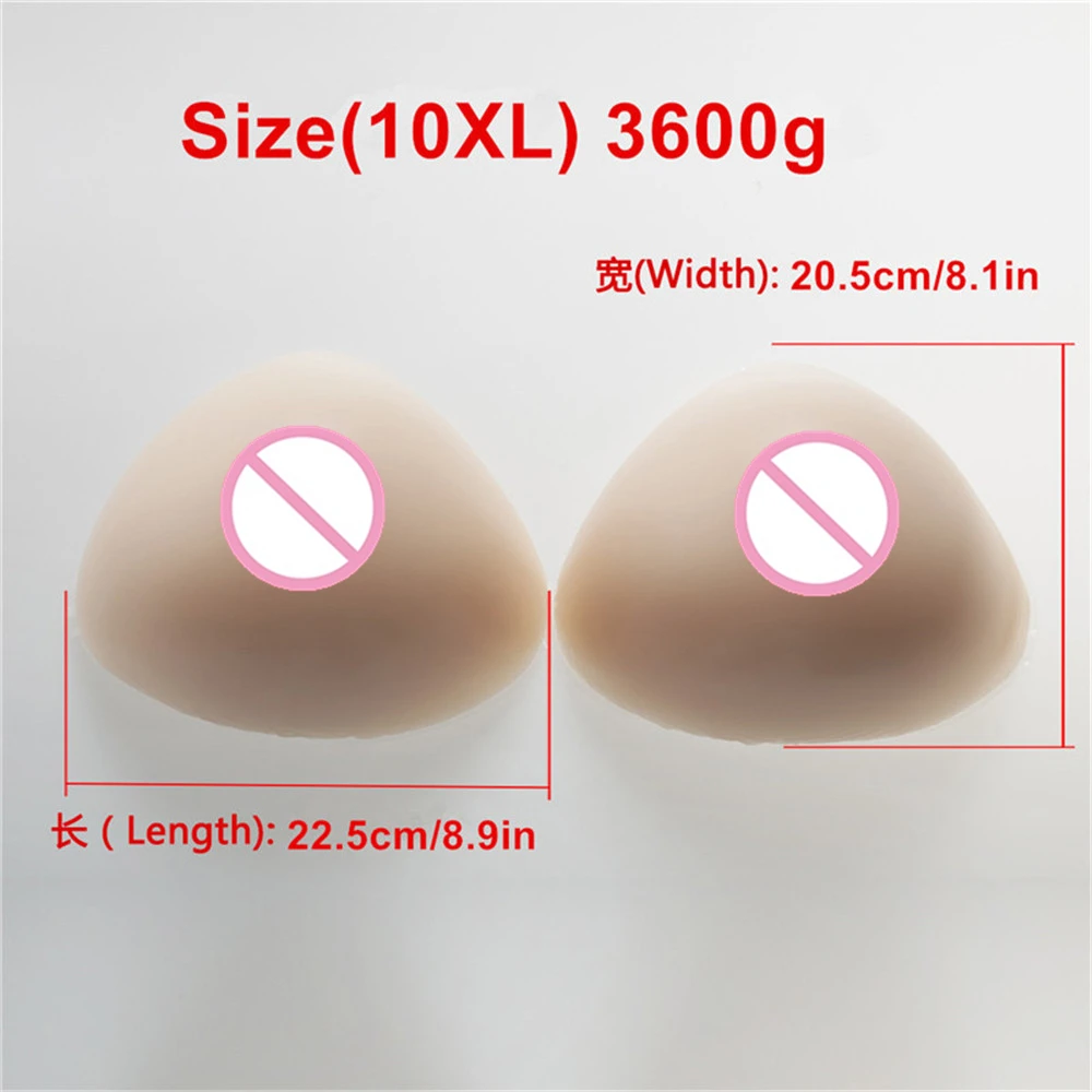 

3600g/Pair Drag Queen Enhancers Silicone Boobs Fake Natural Breast Forms For Crossdresser Shemale Transgender