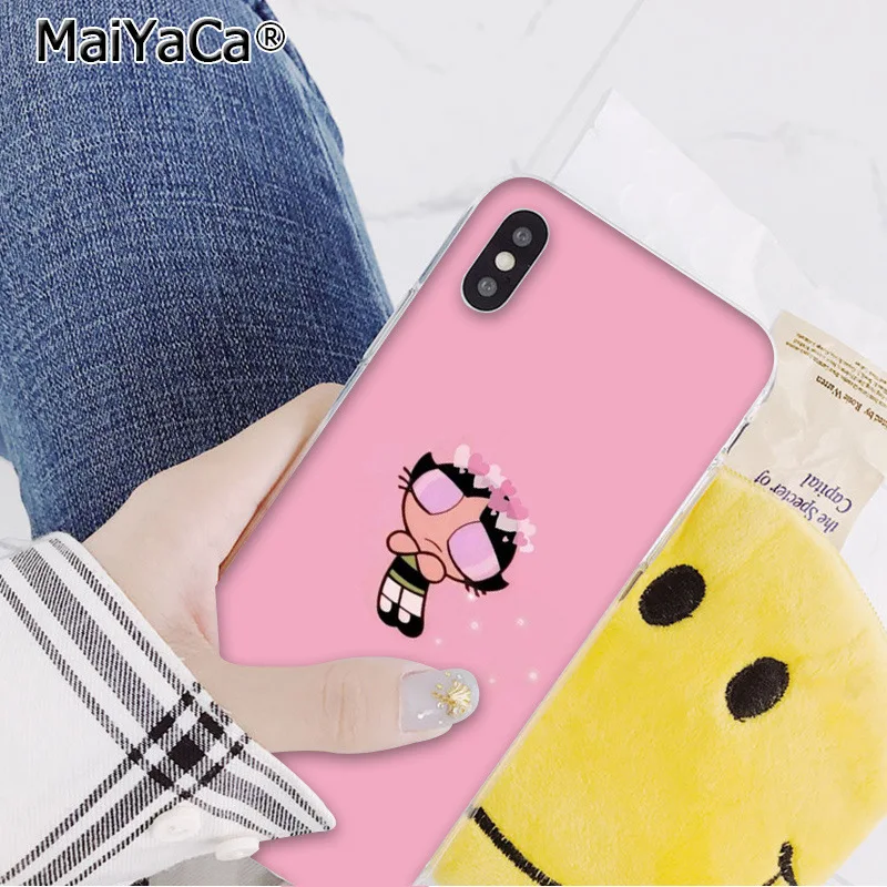 MaiYaCa прекрасный PowerPuff девушки рукоделие принт рисунок телефон чехол для iphone 11 pro 8 7 66S Plus 5s SE XR X XS максимальный чехол