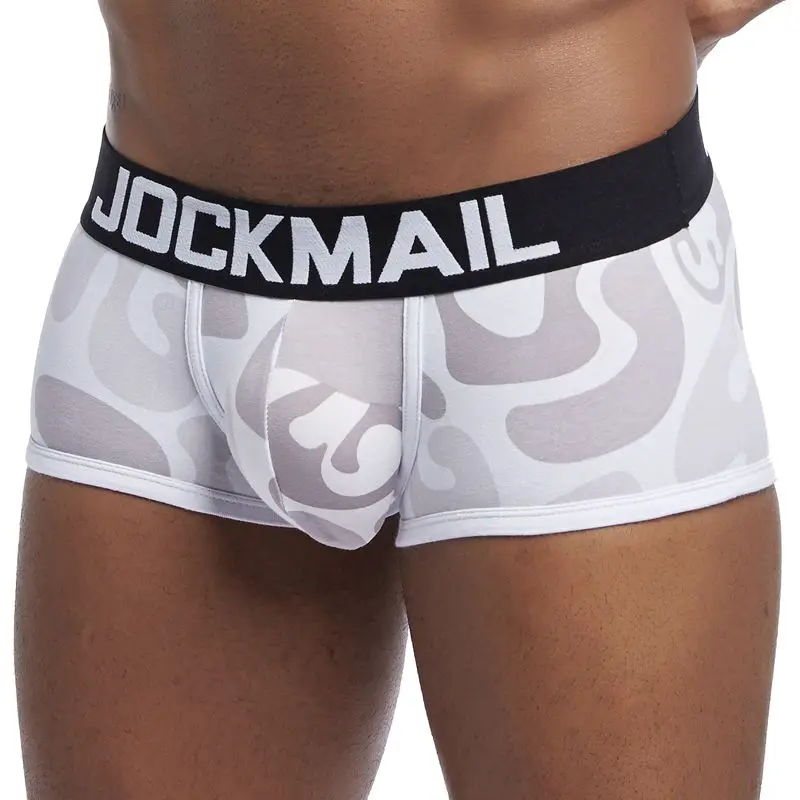 19 JOCKMAIL новые мужские Трусы Дышащие Боксеры хлопковое мужское белье U выпуклый мешочек сексуальные трусы с принтом Домашняя одежда шорты, мужские боксеры - Цвет: 19