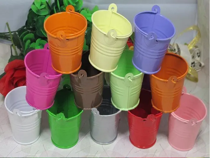 Мини ведра для конфет милые цветные 100 шт./компл.|toys for|toys for kidswedding favors |
