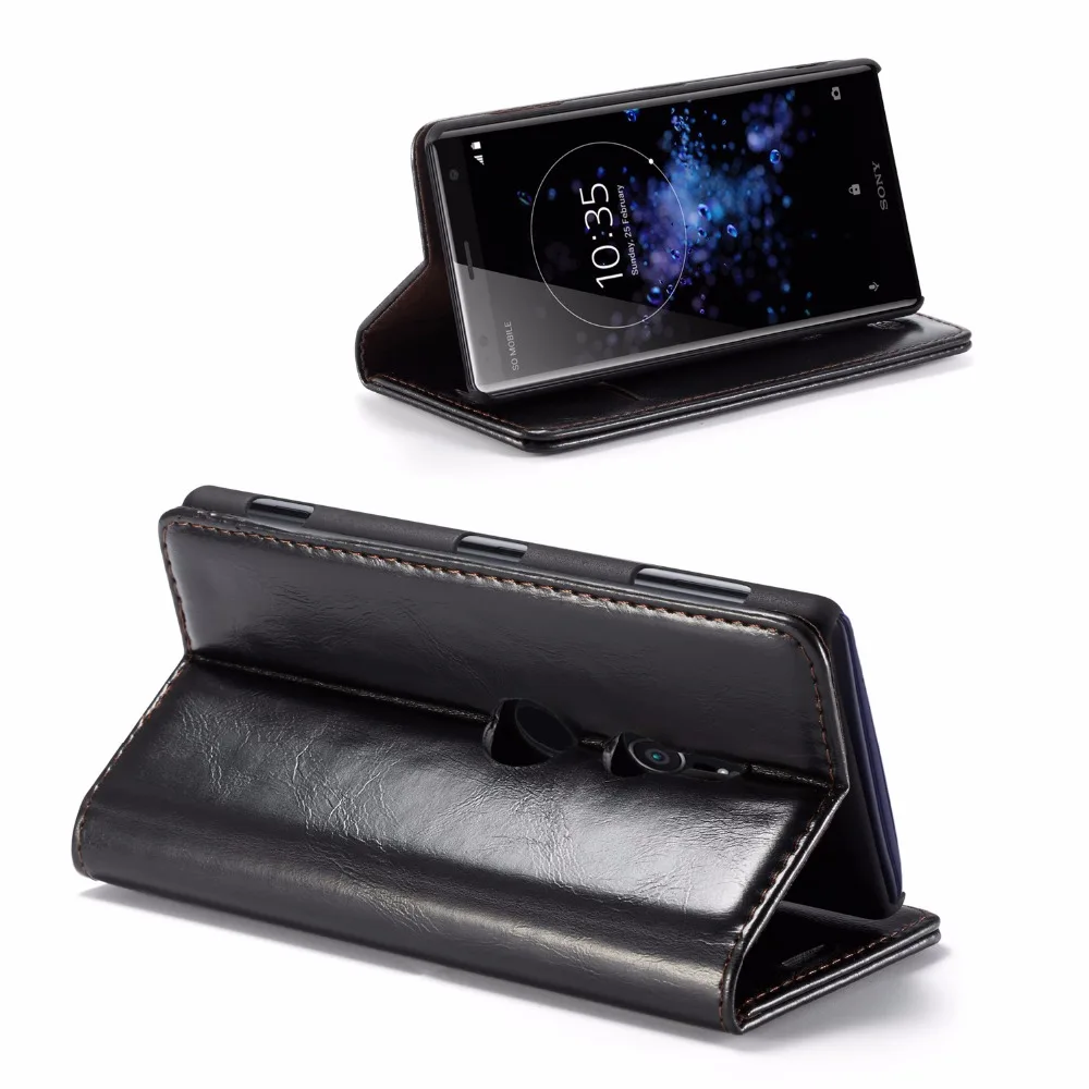 Оригинальный CaseMe бумажник чехол для sony Xperia XZ2 5 7 &quotс подставкой из искусственной