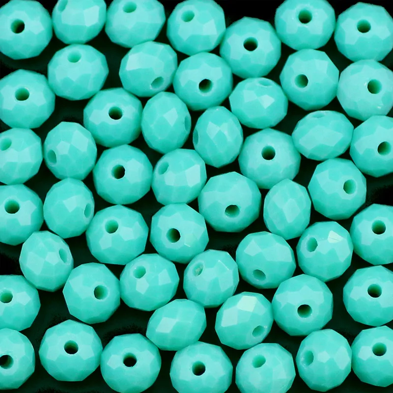 Malachite Green WLYeeS метализированный цвет 6 мм бусины Австрийские хрустальные бусины, 50 шт в наборе, плоские круглые стеклянные бусины с большим отверстием для собственноручного Для женщин изготовление браслета ожерелья - Цвет: Malachite Green
