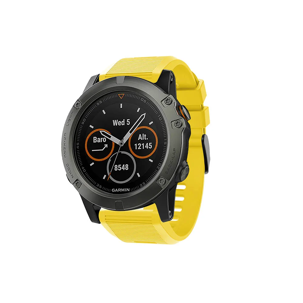 26 мм ремешок для Garmin Fenix 5X/5X Plus/Fenix 3/3HR спортивный силиконовый ремешок для часов с быстросъемным ремешком