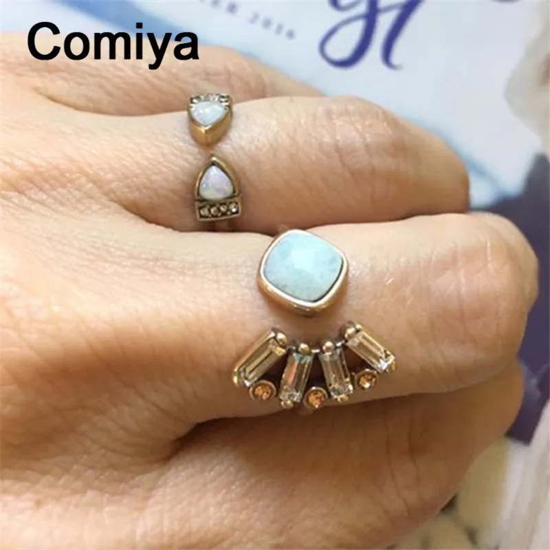 Comiya модные хрустальные камни цинковый сплав цветок очаровательные женские