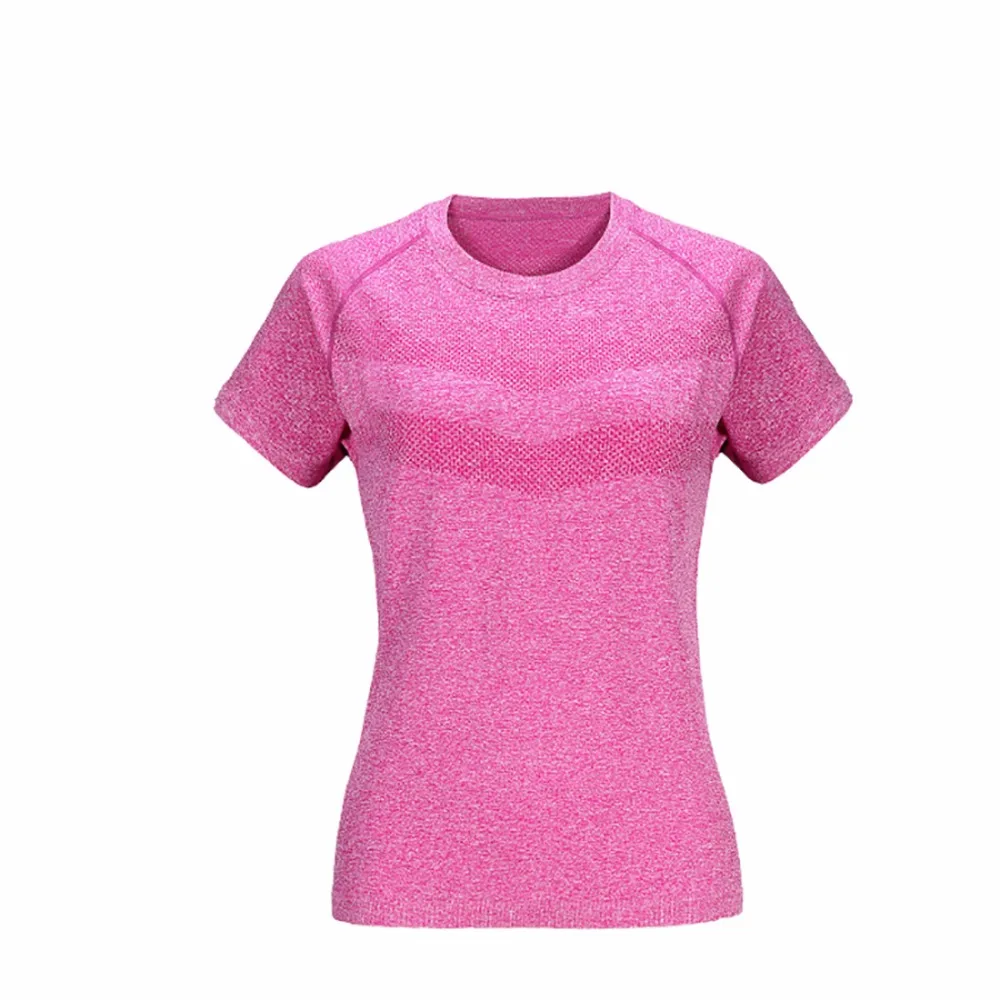 Ursfur женские короткий рукав T_shirts Повседневная Фитнес быстрое высыхание женский