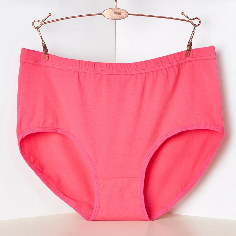 10pcs rose red 10 шт./лот ropa interior femenina удобное Впитывающее пот хлопковое нижнее белье женские трусики размера плюс 7XL нижнее белье - Цвет: 10pcs rose red