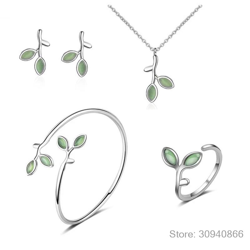 Женский ювелирный комплект из кольца и браслета серебра 925 пробы|Ювелирные