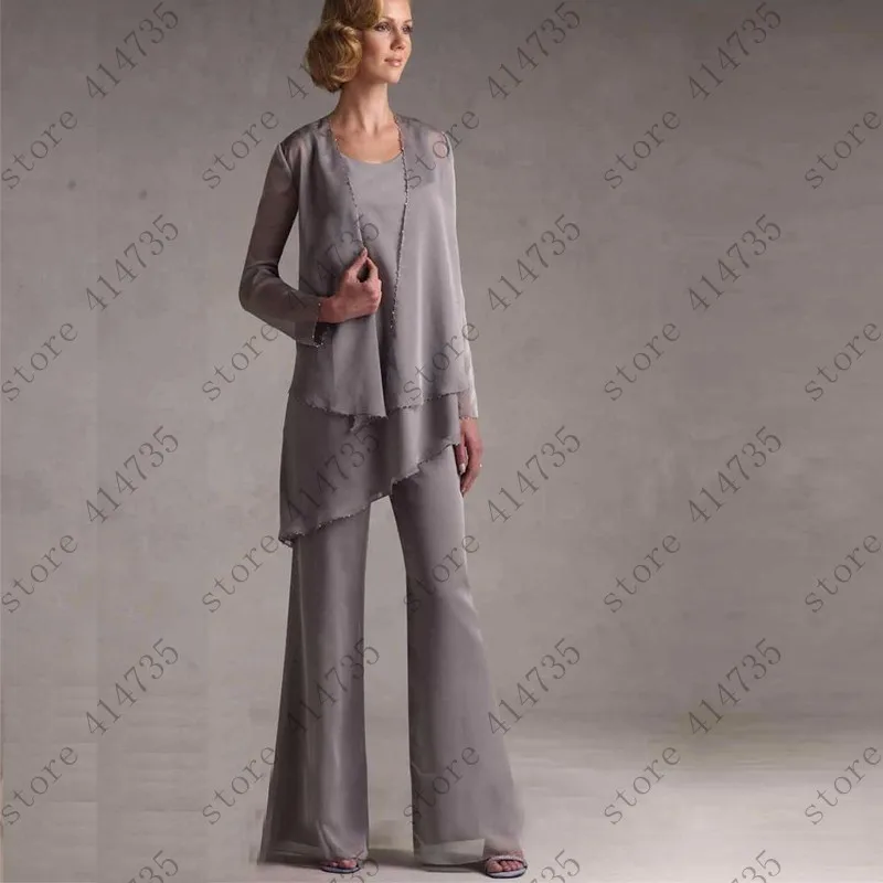 

Костюмы со штанами на заказ для мамы и невесты, размеры 2-20 w, vestidos de madre de la novia de pantalon, платье для матери невесты, 2019