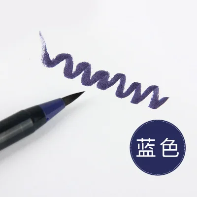 Color 10 as photo DINGYI мягкая кисть для художника Акварельная живопись художественные Маркеры Ручка для рисования каллиграфия наброски манга комиксы товары для рукоделия - Цвет: Color 10 as photo