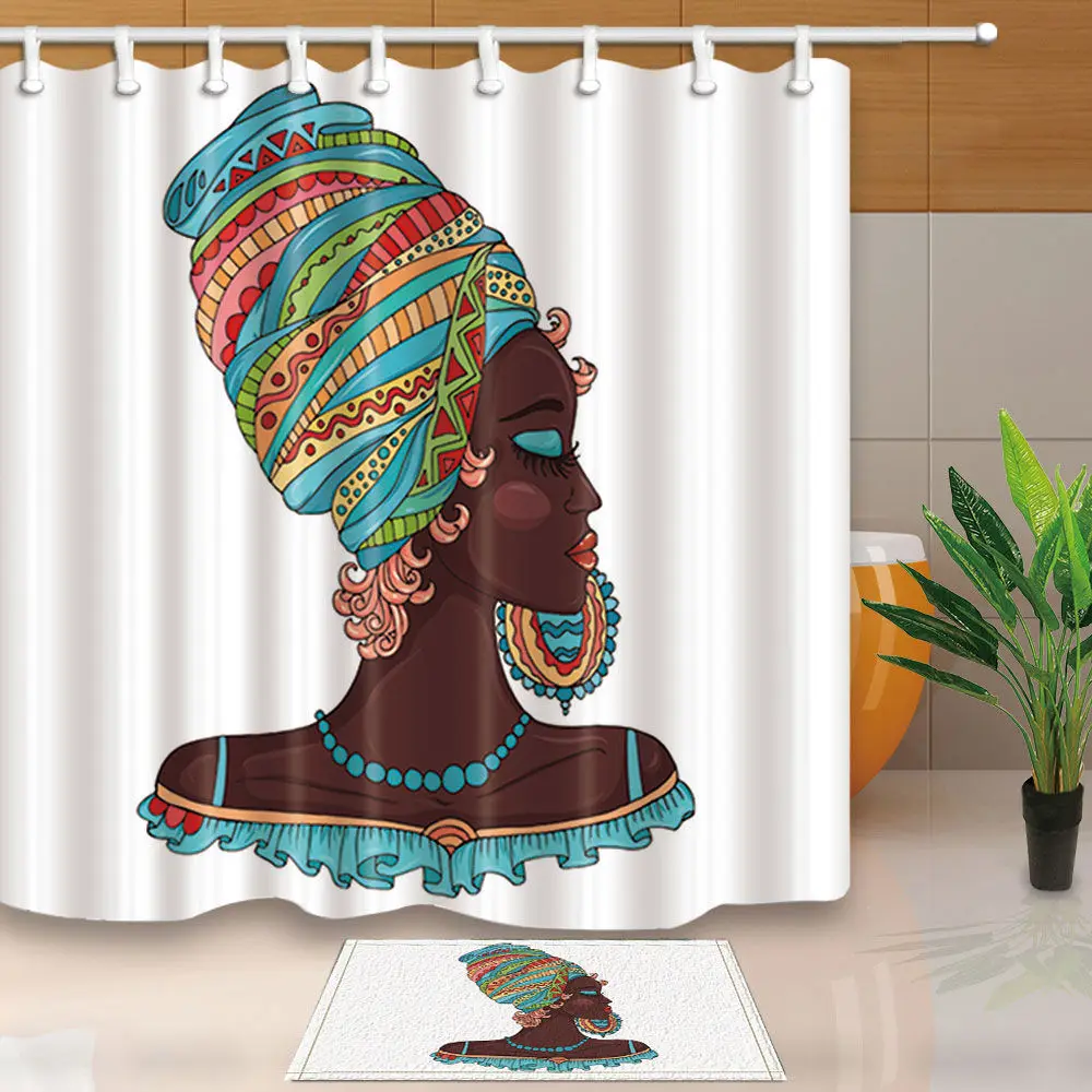 

Art Design Shower Curtains Colorful Elephant Bathroom Curtain Polyester Fabric Waterproof and Mildew Proof with 12 Plastic Hooks